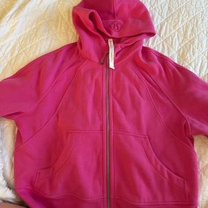 Lululemon Full Zip Scuba- Sonic Pink size M/L